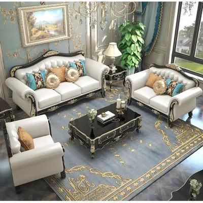 Classical Leather Sofa in Optional Furniture Color and Sofas Seaters