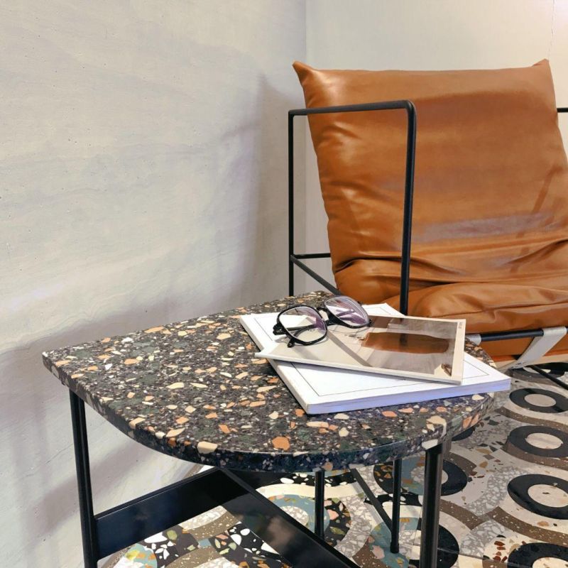 Modern Style Custom Living Room Furniture Bedside Terrazzo Coffee Side Table for Bed Room