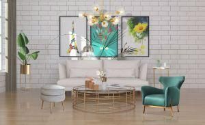 Hotel Furniture Metal Living Room Stool
