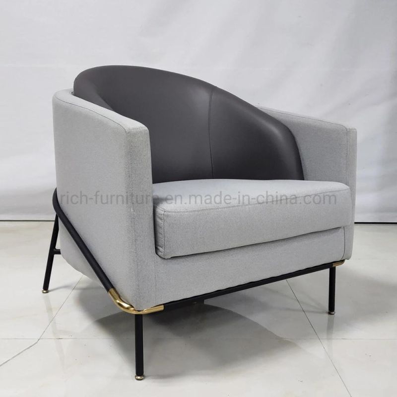 Italian Design Modern Living Room Single Velvet Armchair Office Accent Chair
