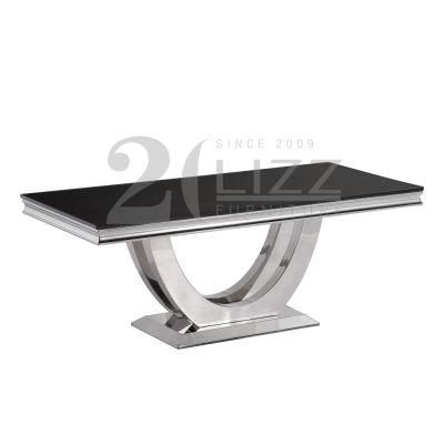 Rectangle Center Table Modern Marble Coffee Table China Wholesale Popular Metal Living Room Home Furniture