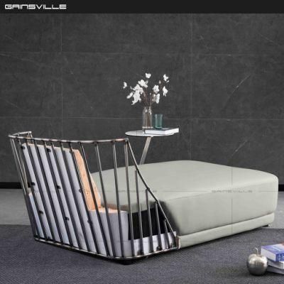 Foshan Gainsville Furniture Italy Modern Home Leisure Leather Living Room Sofa Furniture