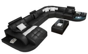 Genuine Leather Big Couch 7 Seater Sofa Sectional Living Room Home Furniture Combination Arc Sofa Set Corner Sofa