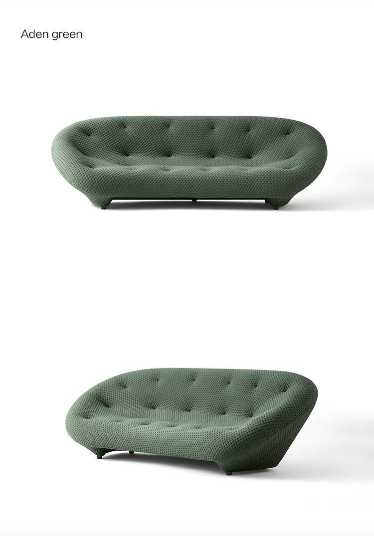 New European 3 Furniture Hotel Home Modern Living Room Cloud Fabric Sofa Tbs021