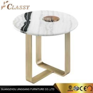 Apollo Side Table in Gold Stainless Steel Base
