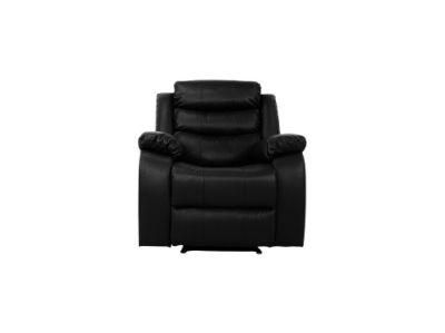 Jky Furniture Leather Manual Recliner Chair with High Quality Padded Seat for Living Room