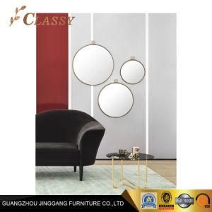 Wholesale Round Glass Top Golden Base Side Table for Counch