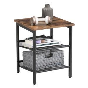Furniture Factory Provides Modern Simple Retro Industrial Style Small Coffee Table Iron Leg Bedside Sofa Side Table