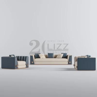 Modular Modern Living Room Sofa Furniture Set European Luxury Design Italian PU Leather Corner Sofa