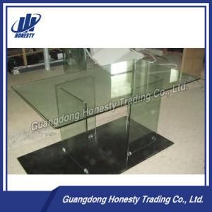 DB010s New Morden Stylish Tempered Glass Dining Table