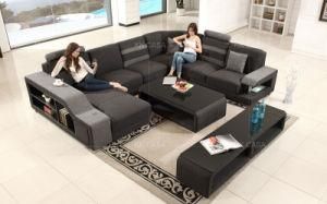 Modern U Shape Sofa Leather Furniture Fabric Sofa Set