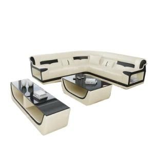 European Style Furniture Elegant Luxury Green Sofa Furniture Living Room Modern Leather Sectional Sofa Sample Set