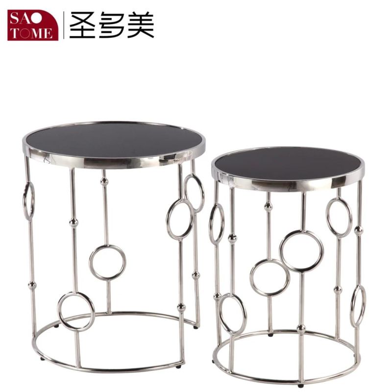 Modern Simple Hotel Living Room Furniture Glass End Table