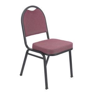 Modern Stacking Chair for Living Room with Metal Frame and Fabric Upholstered