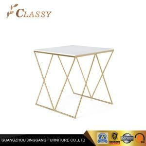 Small Living Room Furniture Square Marble Top Side Table