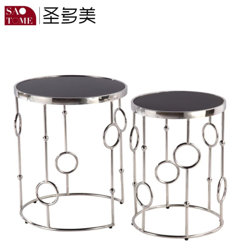 Modern Hotel Living Room Furniture Glass Small End Table