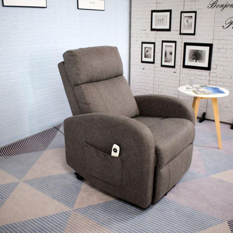 Jky Furniture Fabric Power Electric Lift Chair with Heating and Massage
