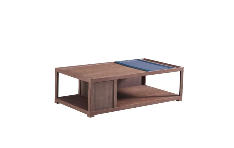 Cj-801 Coffee Table/ MDF with Walnut Venner /Solid Wood Frame