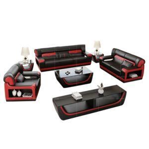 Living Room Modern Modular Sectional Leather Sofa 1+2+3 for Home