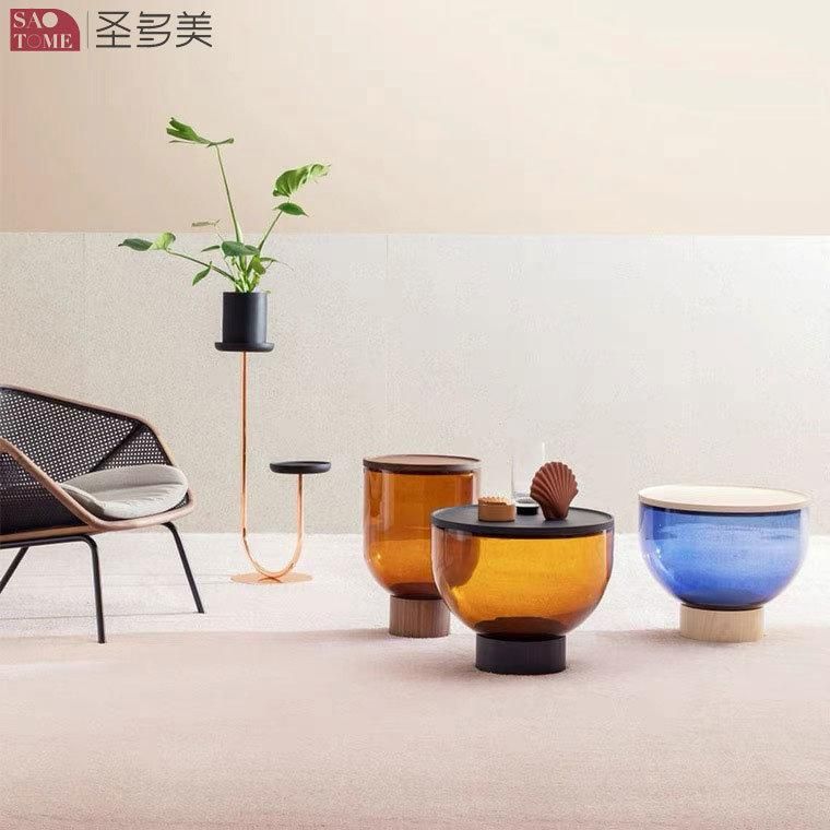 New Style Separate Shape Glass Table Home Furniture Living Room Coffee Table Metal Side Table Bedroom Table Melamine Laminated Tea Table
