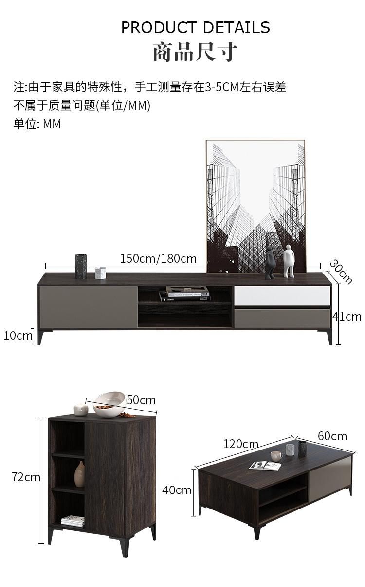 Luxury Modern Design Home Living Room Furniture Wooden Wall TV Unite Cabinet Stand