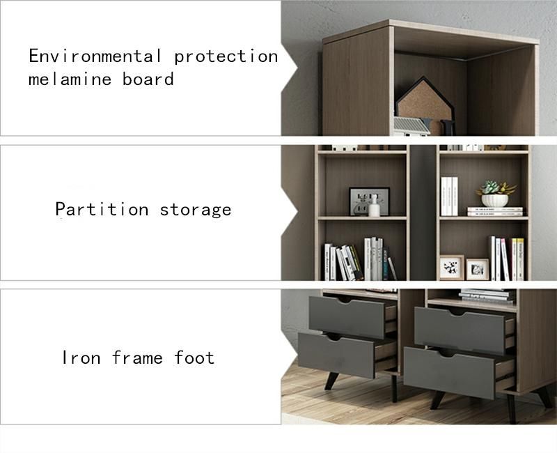 Modern Home Furniture Sets Drawers Modern Table Wooden Side Cabinet Bookcase Wine Shelf