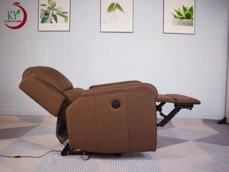 Jky Furniture Fabric Power Recliner Chair with Massage and Heating Functions for Living Room