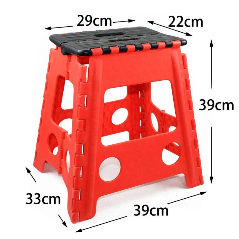Double Hole with Strip EVA Plastic Folding Step Stools
