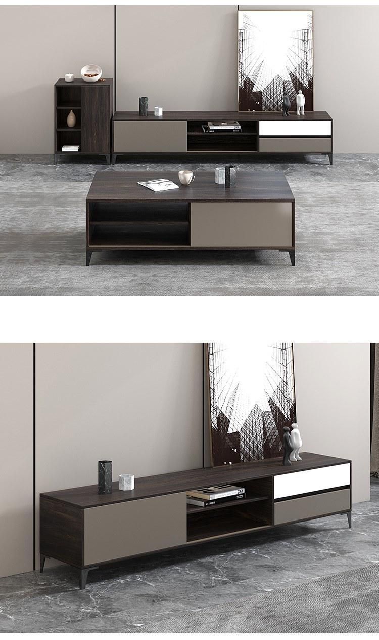 Luxury Modern Design Home Living Room Furniture Wooden Wall TV Unite Cabinet Stand