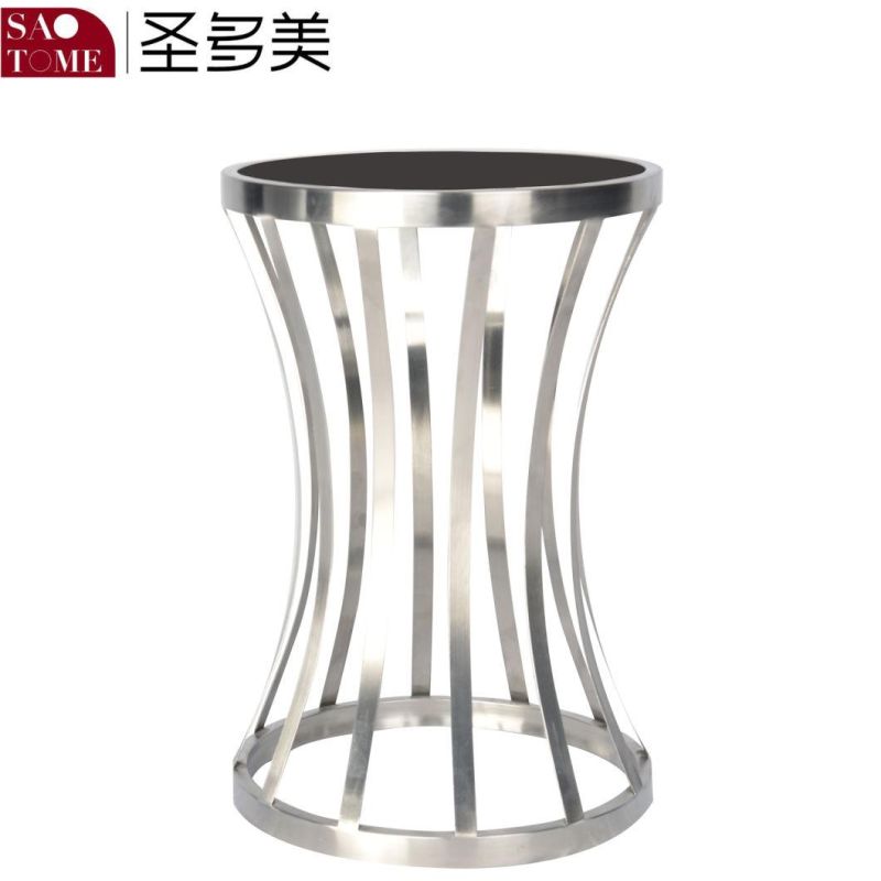 Modern Hot Selling Hotel Living Room Furniture Black Glass Small End Table