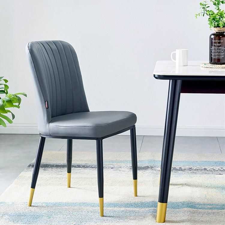 Home Furniture Bedroom Set Soft Comfort Chairs Accent PU Leather Chair Luxury Dining Chairs for Living Room