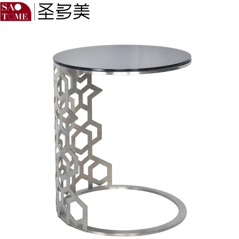Household Round Metal Frame End Table