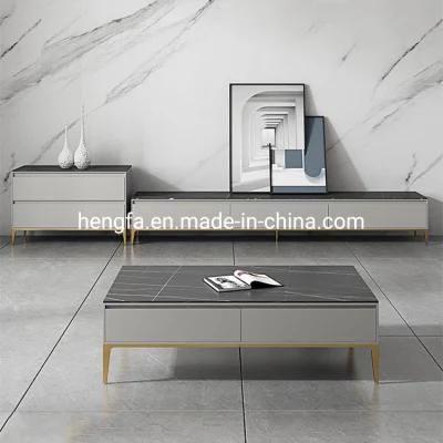 Customized Bedroom Simple Soild Wood TV Cabinet Modern Metal TV Stand
