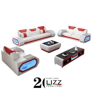 Office /Hotel Furniture Genuine Leather Sectional Sofa Set