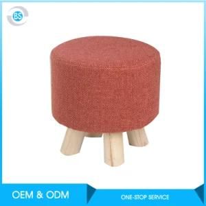 New Customized Solid Wood 4 Legs Stool