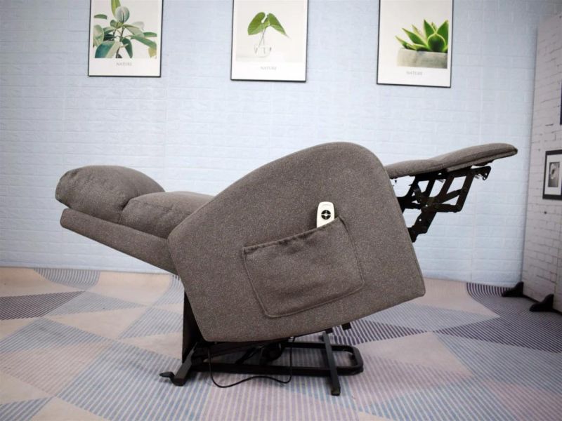 Jky Furniture Fabric Power Electric Lift Chair with Heating and Vibration Massage Function