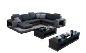 Luxury Modern U Shaped Fabric Sofa Living Room Couch Fabric Material Sofa Set 7 Seater