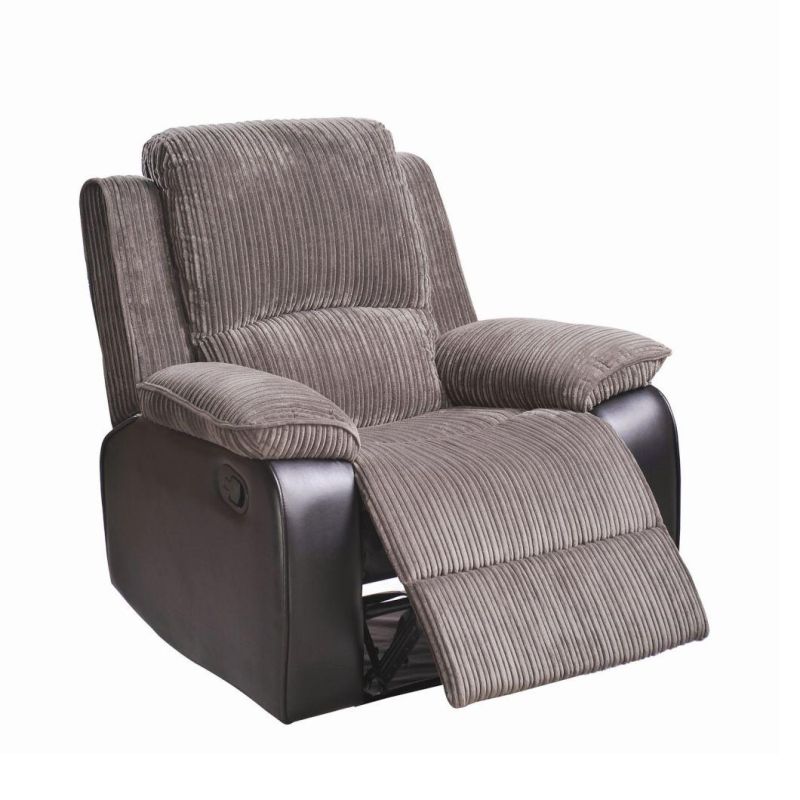 Jky Furniture Classic Design Fabric Matching Leather Manual Recliner with Massage Function
