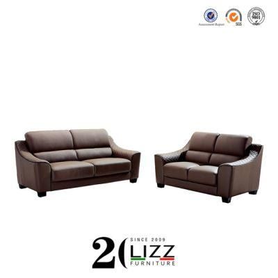 Modular Modern Home Living Room Furniture Genuine Leather Sectional Sofa