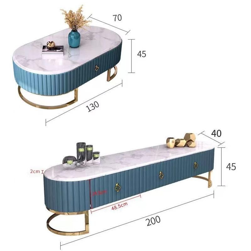 Light Luxury Modern Home Entertainment Wall Unit Meuble TV Stand TV Cabinet for Living Room