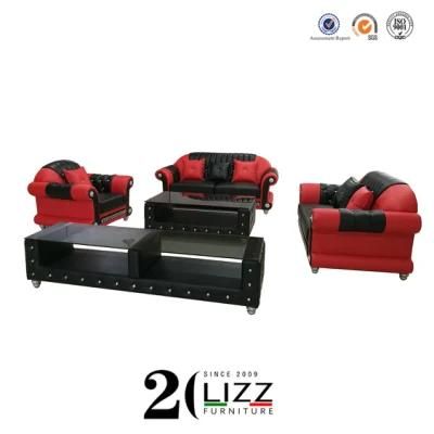 Luxury Living Room Furniture Leisure Home Leather Sofa
