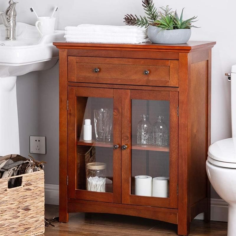 Suitable for Kitchen Living Room Bedroom 32-Inch Independent Floor Storage Cabinet 0248