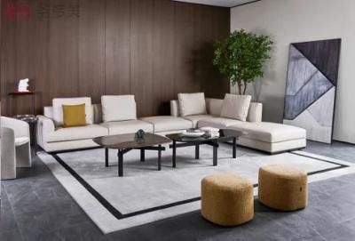 Italian Customized Home Furniture Genuine Leather Living Room Sofa