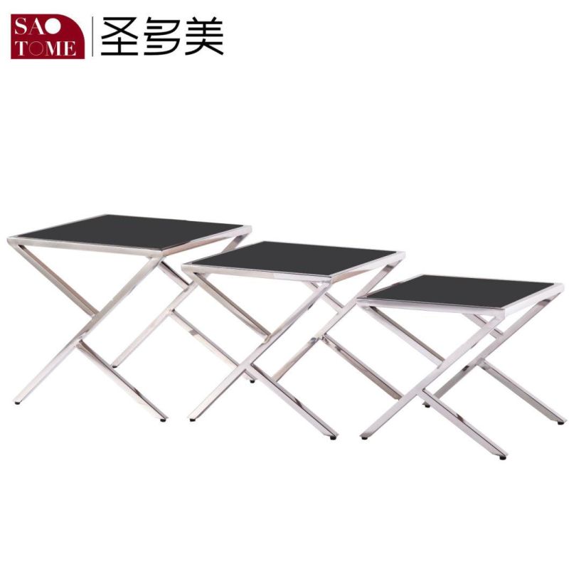 Modern Living Room Furniture Three Sizes Retractable Nest Table