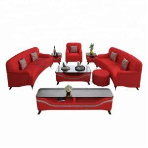 Living Room Sofa Sets Imported Red Color Leather Made Fancy Home Sofa Set