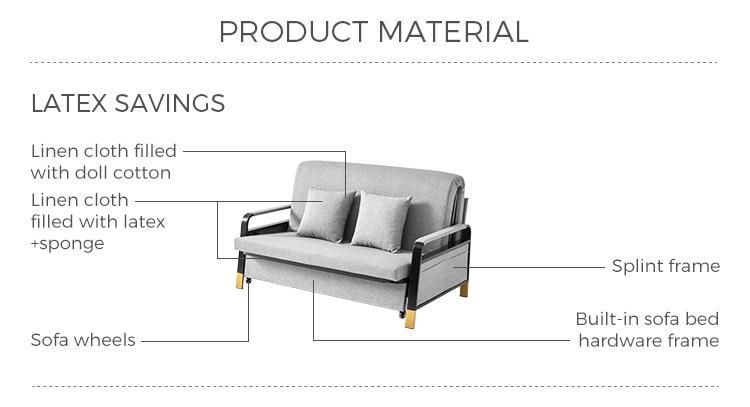 Linsy Triple Seater Metal Folding Modern Corner Sofa Bed Ls182sf3