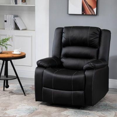 Jky Furniture Leather Manual Recliner Chair with Big Wingback and Inner Seat Width