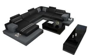 Latest Design Living Room Leather Sofa Set T, Luxury Leather Sofa Living Room Furniture