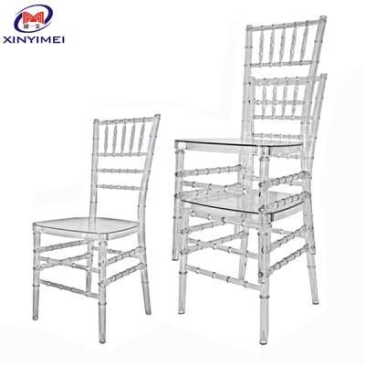 Cheap Acrylic Clear Resin Chiavari Chair for Wedding