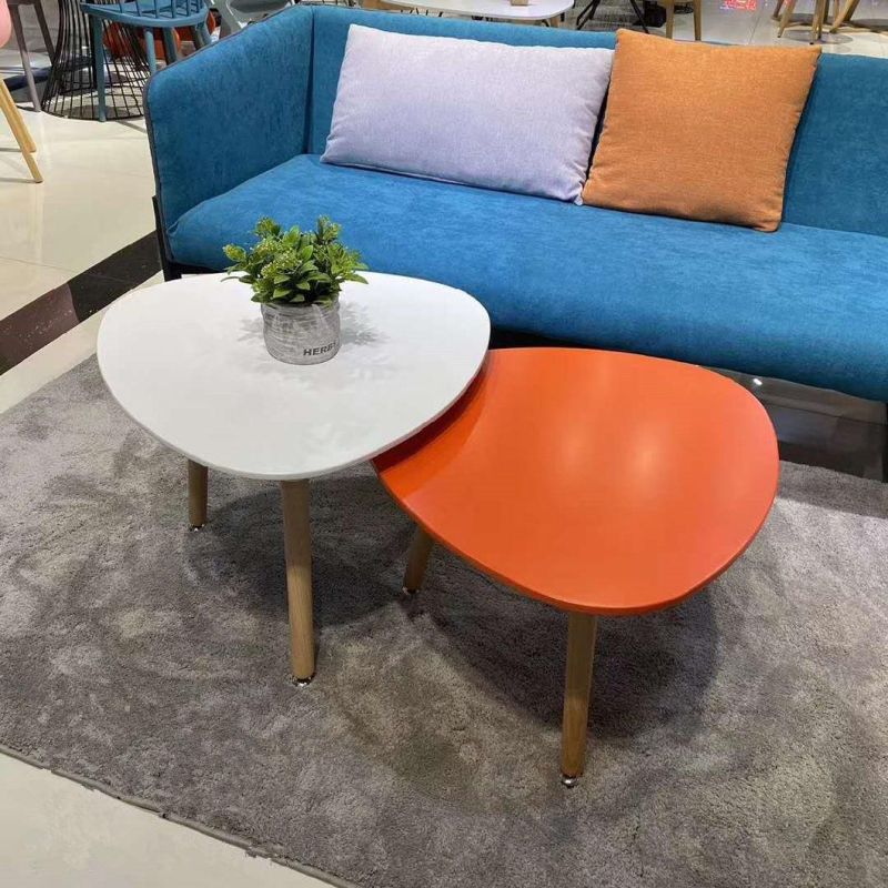 Nordic High Quality Triangle Modern Fashion Living Room Wood Nesting Coffee Table Sets